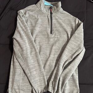 Men's Gray Quarter-Zip Sweater